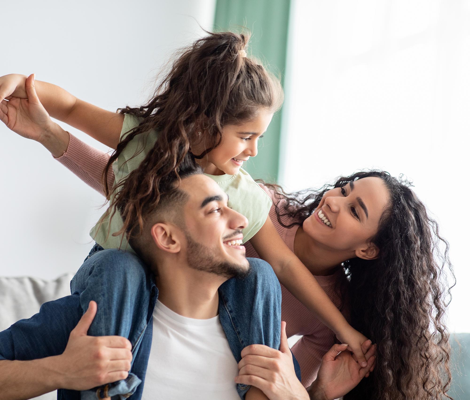 Une famille heureuse