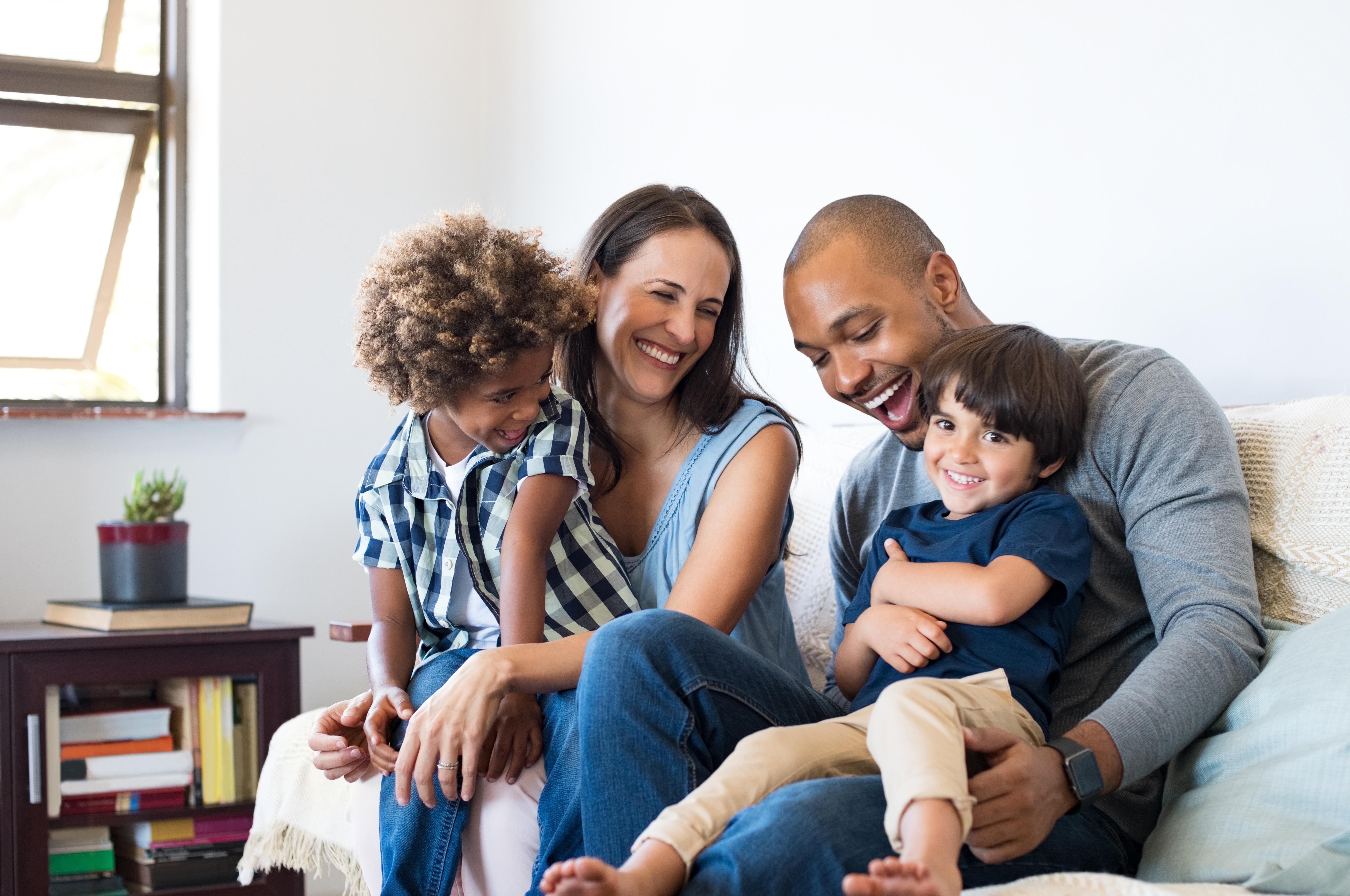 Une famille heureuse
